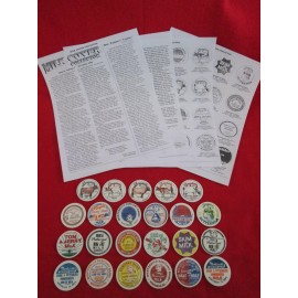 Stanpac 23 Broguiere's Dairy Montebello CA milk bottle caps Guernsey Holstein cows set