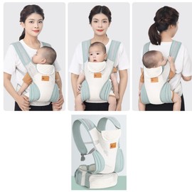 Baby Carrier 3-in-1 Toddler Sling Multifunction Ergonomic, Convertible, Front and Back Carry for Newborns & Older Babies 8-32 lbs Infants Toddlers Adjustable Size Breathable for Shopping Travel New