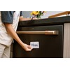 Dark Brown & White Wood Clean Dirty Magnet for Dishwasher,