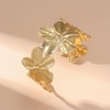 Flower Bracelet for Women Gold Cuff Chunky Bracelet for Women