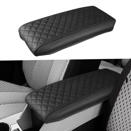 DEYTOP Center Console Cover for Chevy Equinox 2010-2017 Accessories Armrest Cover for GMC Terrain 2010-2017 Accessories Armrest Pad (Black with Pad)