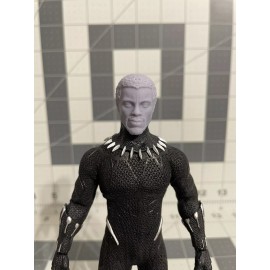 Mezco 3D Printed -1/12 Black Panther Chadwick Boseman Headsculpt Mezco Scale