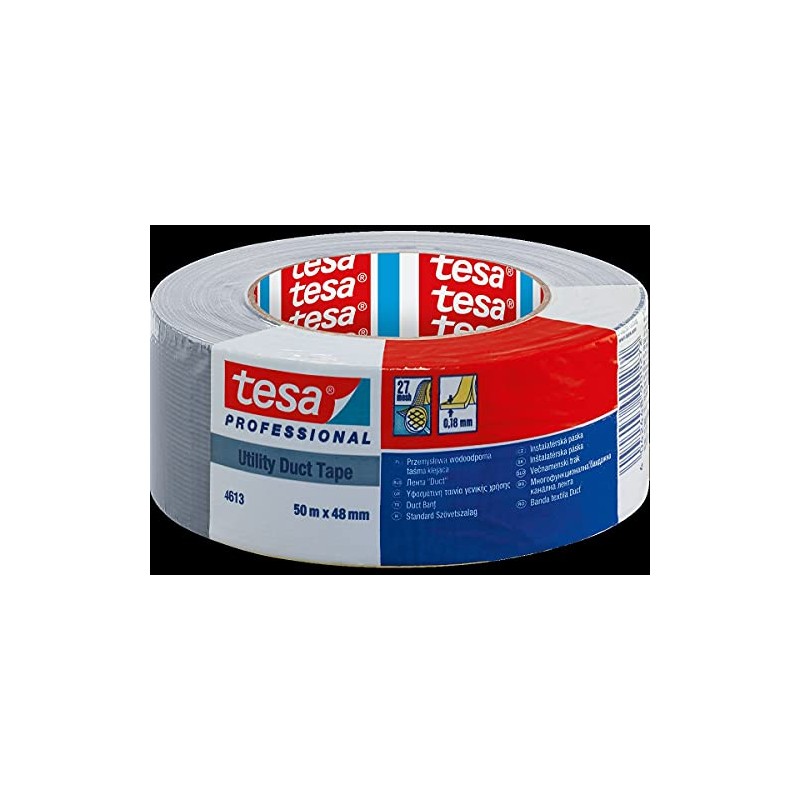 Tesa 4613 Professional Duct Tape Silver 50 x 48 mm