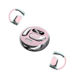 HYGAMOCC AI Real-Time Translation Earbuds,144 Languages 3-in-1 Wireless Bluetooth Earbuds for iOS & Android, Business/Travel/Language Learning Translator Earphones with Charging Case（Pink）