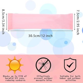 6Pairs Arm Sleeves for Kids, UV Sun Protection Cooling Arm Compression Sleeves for Boys Girls, Outdoor Sport Running Breathable Elastic Arm Cover for Youth (7-12 Years)