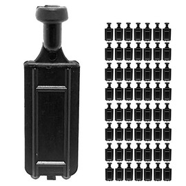 DMSE Wholesale Black Nylon Sew in Tailslides Tail Slides Curtain Carriers Glides Sliders Slide, Rollers Tracks (56 Pack)