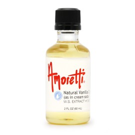 Amoretti - Natural Vanilla Cream Extract Water Soluble (as in Cream Soda) 2 oz - Highly Concentrated & Perfect For Pastry, Savory, Brewing, and more, Preservative Free, Vegan, Kosher Pareve, Keto Friendly