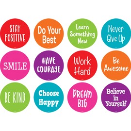 Spot On Floor Markers: Positive Sayings - 4" (TCR77509)