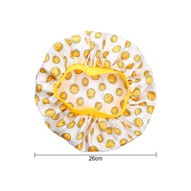 Jagowa Children's Satin Nightcap Stretch Silk Round Cap Baby Hair Guard Cap Soft Silk Broadband Color Night Hat Yellow