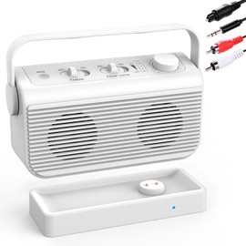 ANSTEN Voice Amplifier for TV, 30 m Range, TV Speaker Portable with SOS Switch, TV Speaker for Seniors and Hearing Impaired, No Audio Delay, Plug and Play