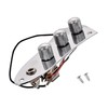 LAMSAM Prewired Control Plate for Jazz Bass Guitar, Loaded J