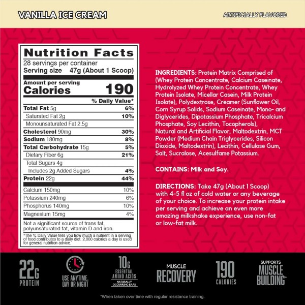 Does not apply SYNTHA-6 Whey Protein Powder, Vanilla Milk Isolate