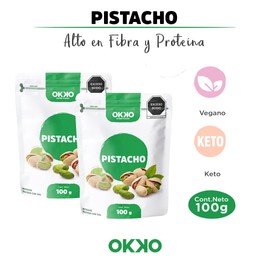 OKKO Pistachos con Sal, 100 g (2 Pack)