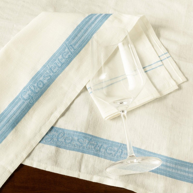 Erwin Müller Glass Cloth Pack of 2 Pure Linen Wool