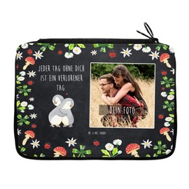Mr. & Mrs. Panda Personalisierte Foto Federmappe Pinguine Kuscheln - Geschenk, Heiraten, Partner, Geschenk für Freundin, Geschenk für Frauen,