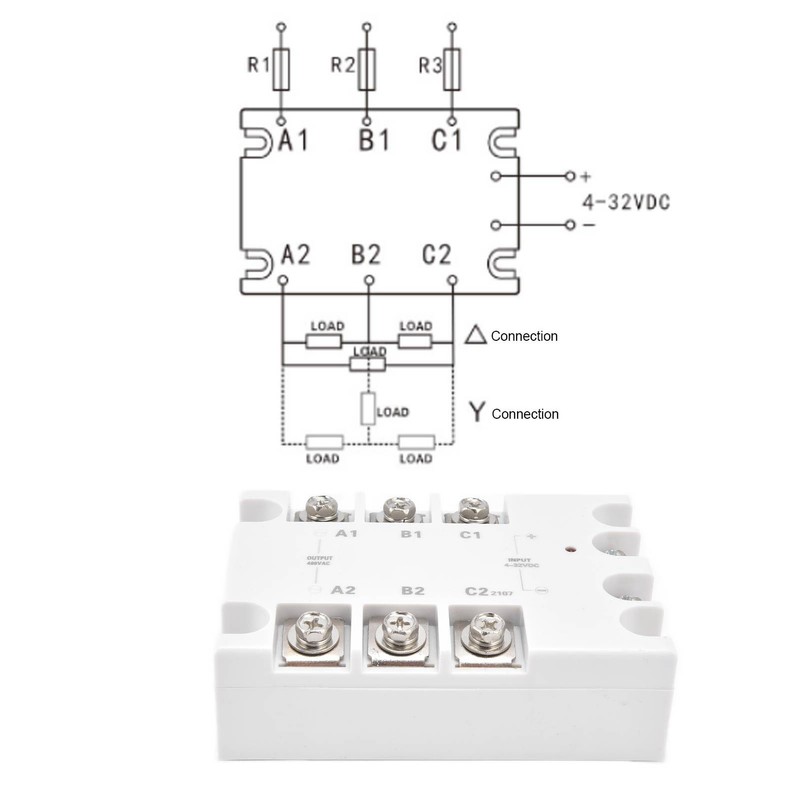 Solid State Relay Enhanced Automatic 3 Phase AC Relays for