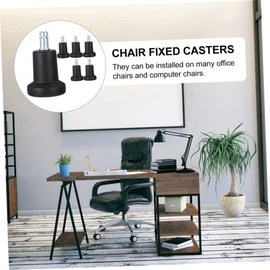 SAFIGLE 6pcs Adjustable -in Chair Casters Non- Feet for Office Chairs Furniture Easy Install Leveling Caster Feet for Home and School Use