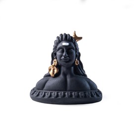 Wonder Care Adiyogi Lord Shiva Statue | Shiva Car Dashboard Hindu Murties Meditate Shiva Statues for Home Decor | Mahadev Statues S AdiYogi Lord Shiva Idol for Car Size 2.5 Inch