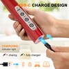 YUSWKO Red Milk Frother Handheld with 3 Heads, Coffee Whisk