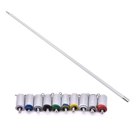 43.3 inches (110 cm) Appearing Cane, Metal, Suddenly Appears From the Palm of the Hand, Magic Stick, Stretch and Pop-Up Stick, Stage Magic Tool (White)