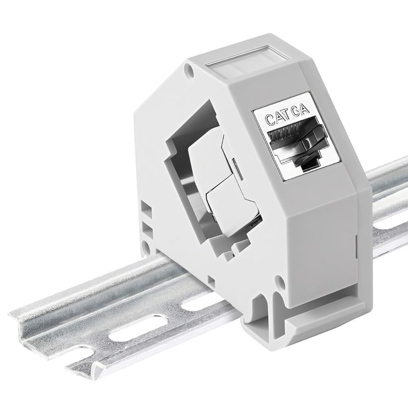 AOOSU 35mm DIN Rail Bracket Module Mounting Panel with CAT6A