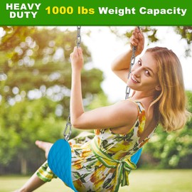 2Pcs 65" (5.4 ft) Stainless Steel Swing Chain 1000 LBs Capacity Porch Swing Chains with Hooks Hanging Chair Chains for Hammock Chairs, Swingset, Punching Bags, Egg Chairs, for Indoor and Outdoor