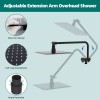 HIbbent All Metal Black Shower Faucet Set 10" High Pressure