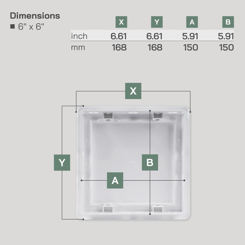 Vent Systems 6 x 6 Inch / 150 x 150