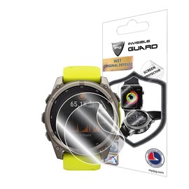 IPG - Protector de visualización solar de hidrogel para Garmin Fenix 8 - 51 mm (2 unidades) invisible HD transparente anti arañazos, autocuración y sin burbujas para Fenix 8 (51 mm)