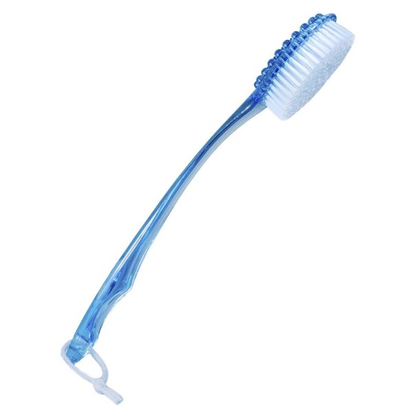 Dependable Premium Long Reach Bath Brush with Massager Exfoliating Spa Type 14.75"