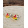 Unicorn Poo Emoji - Small Sterling Silver Stud Earrings/Ear Studs