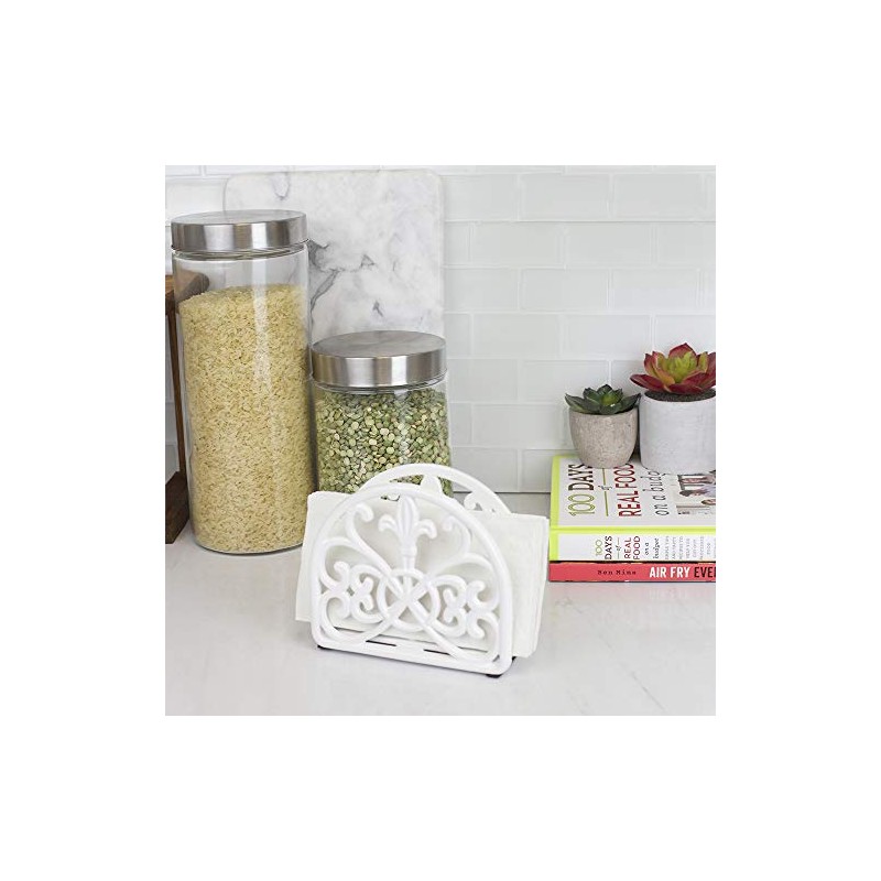 Home Basics Cast Iron Paper Napkin Holder/Freestanding Tissue Dispenser for