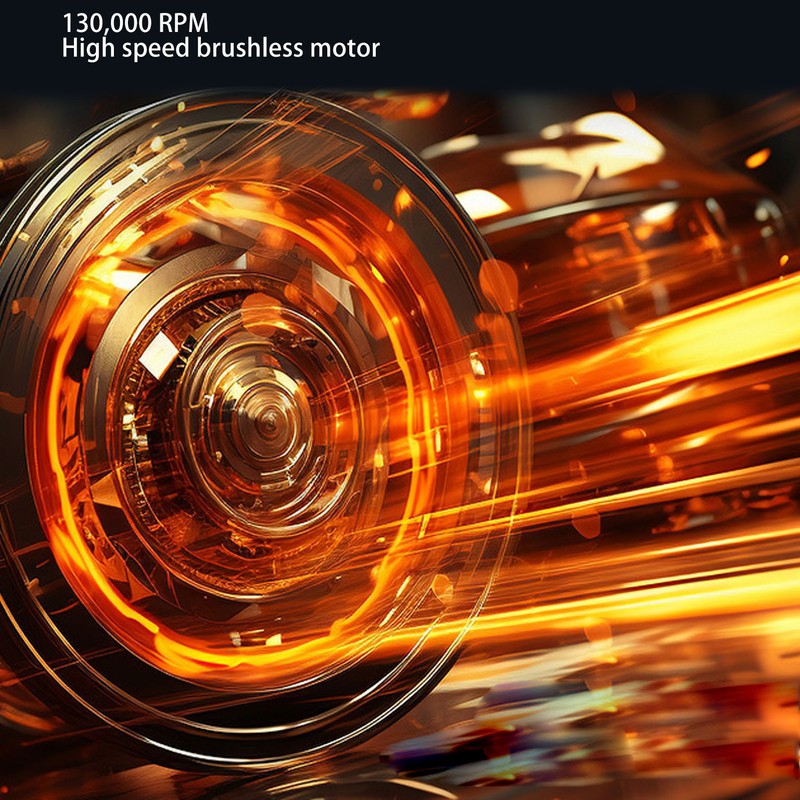 130000RPM Mini Turbo Fan with 2 Magnetic Nozzles Stepless Speed