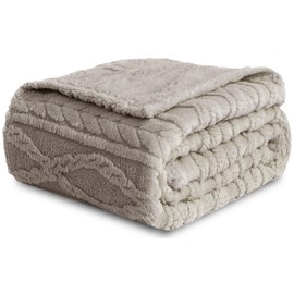 COOVA Premium Fleece King Size Blanket 90x102 inch - Soft & Cozy, Lightweight, Ideal for, Bed, Travel and Camping, Warm, Easy to Clean, Great for Birthdays, Christmas, Housewarming,Taupe