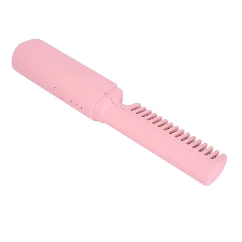 Cordless Hair Straightening Brush Prevent Damage USB Rechargeable Hair Straightener