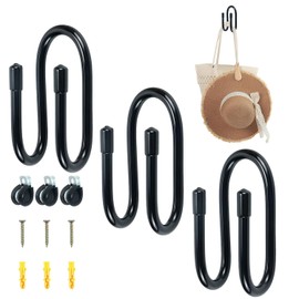 Guojanfon 3 Pack Back Hanger for Closet, Strong Bag Hanger Purse Organizer Hooks, Large Closet Hooks for Hanging Handbags,Belts,Hat,Laptop Backpack,Jeans,Travel Bag - Hold Up 10 Lbs