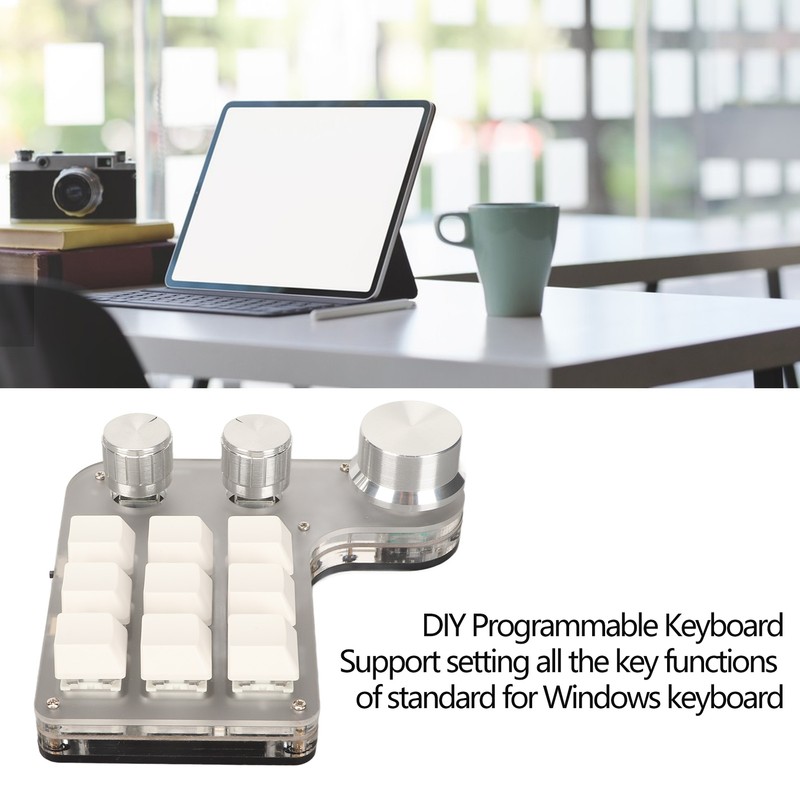 DIY Programmable Keyboard with RGB Light 9 Keys 3 Knobs