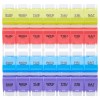 Equate 4-A-Day Weekly Large Pill Planner, Easy Open Pill Organizer