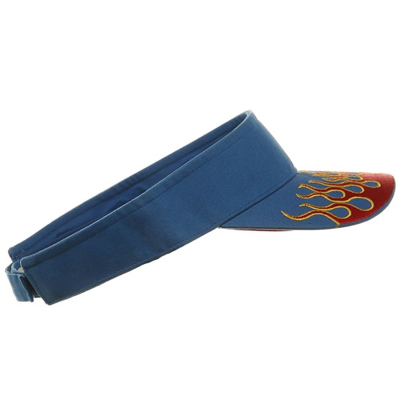 e4Hats.com Flame Visors-Royal Red OSFM