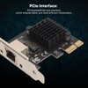 PCIe Ethernet Card 10 100 1000 2.5Gbps RJ45 Port Wake
