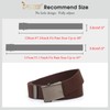 JasGood Canvas Web Belt for Men, Adjustable Fabric Military Belt