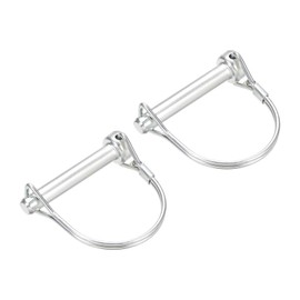 sourcing map 2Pcs 5/16" Dia Trailer Coupler Pin, 1-3/4" Long Coupler Pin Shaft Locking Pin, Round Pto Pin for Farm Trailers Wagons Lawn Hitches and Garden