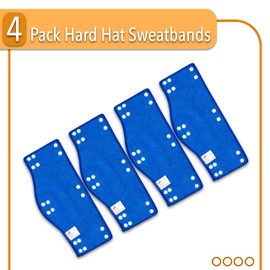 UNCO- Hard Hat Sweatband, 4 pcs, Hard Hat Liner, Hard Hat Accessories, Sweatbands for Hats, Hardhat Sweatbands Washable, Reusable Hardhat Sweatbands, Sweat Bands for Hard Hats.
