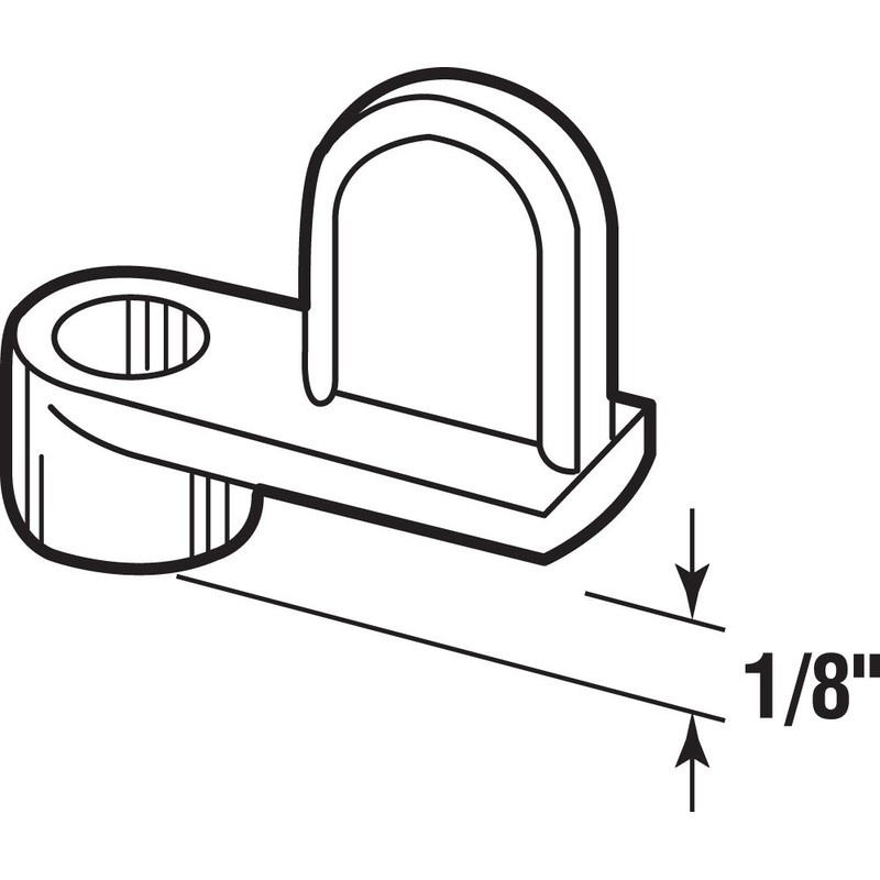 Prime-Line L 5502 1/8 In. Diecast Window Screen Clips, Zinc