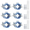 PATIKIL 0.9"-1.1"/23-28mm Split Ring Pipe Hanger, 6 Pcs Heavy Duty