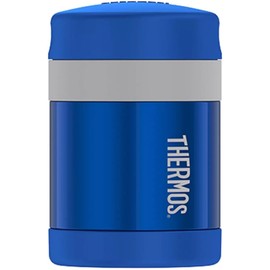 Thermos Stainless Steel Vacumm Insulated 10 Ounce Food Jar with Spoon, Blue