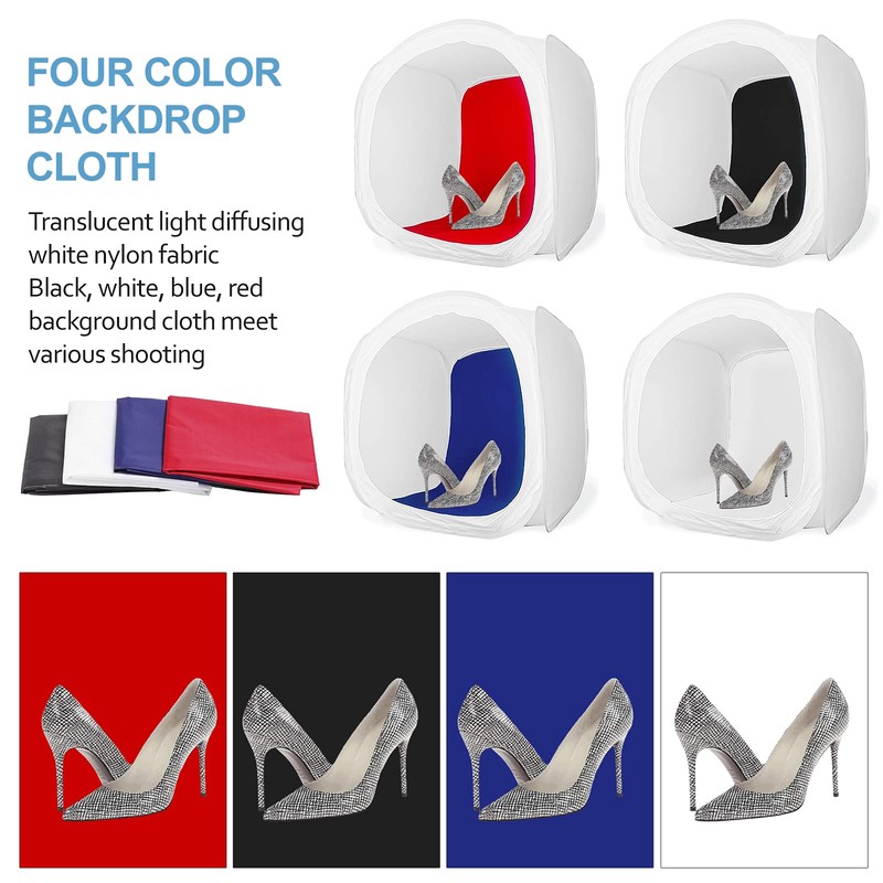 Photography Studio Softbox Lighting Tent 24"/60cm, Photo Light Box Shooting