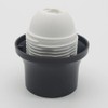 High Screw Ring E27 Plastic Black Diameter 57.5 mm Height