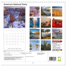 America's National Parks (Wall Calendar 2025 12" x 24" / 30 x 60 cm (open)) CALVENDO 12 Month Wall Calendar