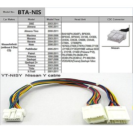 Infiniti Car Bluetoot-h Adapter, Digital Car Stereo Aux Interface with charg-ing 3.5mm Music Input Port for 350Z, Almera, Almera Tino, Maxima,Murano, Pathfinder 1995-2011 (BTA-NIS)